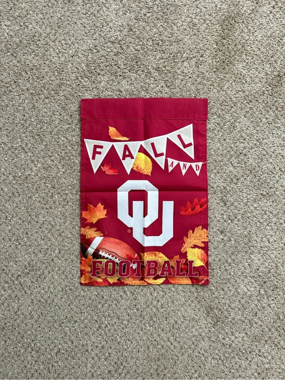 University of Oklahoma Fall Football Garden Flag